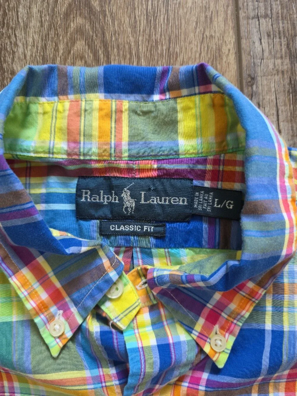 Polo Ralph Lauren - Classic Fit Multicolor Plaid Shirt - L - Multicolor
